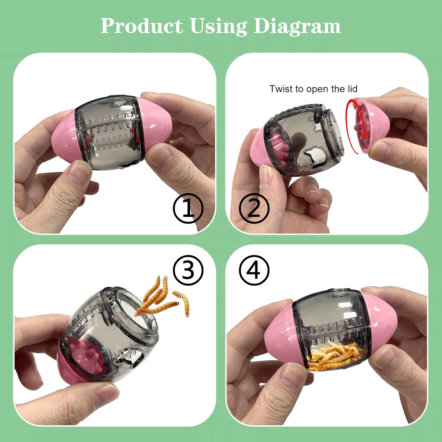 Jucarie pentru catei, Zola®, cu dispenser pentru incetinirea hranei, 13x8.5 cm, roz Jucarie pentru catei, Zola®, cu dispenser pentru incetinirea hranei, 13x8.5 cm, roz